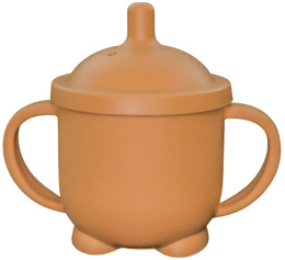 MyRoys Silikonowy kubeczek niekapek 150 ml brązowy