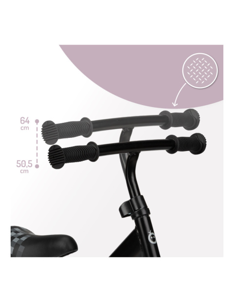 Rowerek biegowy dziecięcy MoMi Fleet czarny 3l+