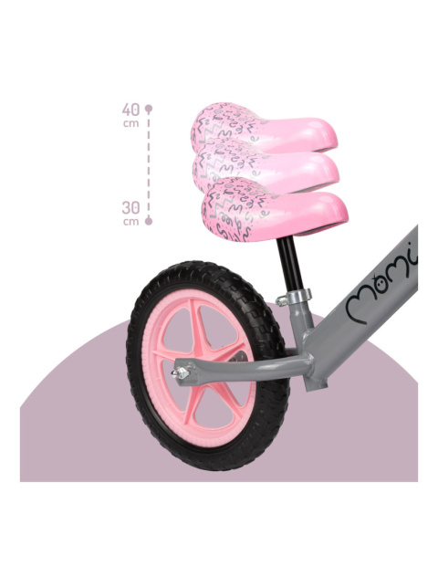 Rowerek biegowy dziecięcy MoMi Fleet szary 3l+