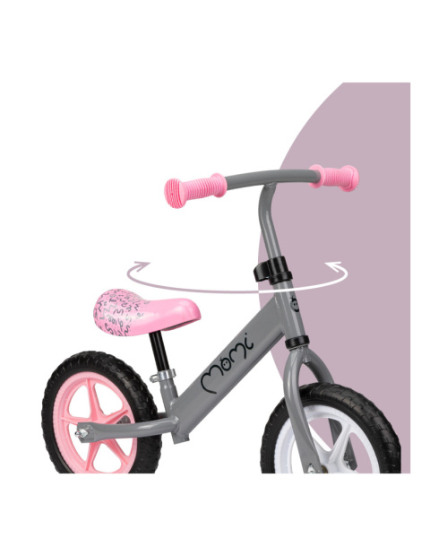 Rowerek biegowy dziecięcy MoMi Fleet szary 3l+