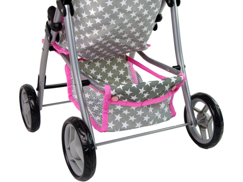 Wózek dla lalek Lean Toys Alice spacerówka 14958 3l+ Wózek dla lalek Lean Toys Alice spacerówka 14958 3l+