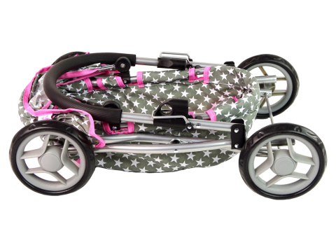 Wózek dla lalek Lean Toys Alice głęboki 14952 3l+ Wózek dla lalek Lean Toys Alice głęboki 14952 3l+