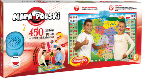 Zabawka edukacyjna Dumel Discovery Interaktywna Mapa Polski DD61171 6l+ Zabawka edukacyjna Dumel Discovery Interaktywna Mapa Polski DD61171 6l+