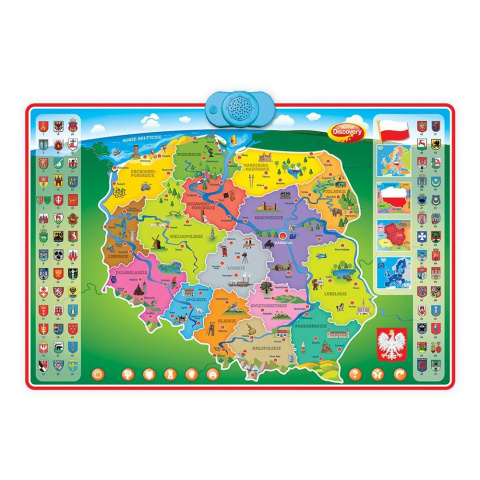 Zabawka edukacyjna Dumel Discovery Interaktywna Mapa Polski DD61171 6l+ Zabawka edukacyjna Dumel Discovery Interaktywna Mapa Polski DD61171 6l+