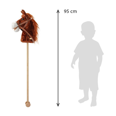 Hobby Horse z dźwiękiem i kółkami Bruno Baby Mix brązowy 3l+ Hobby Horse z dźwiękiem i kółkami Bruno Baby Mix brązowy 3l+