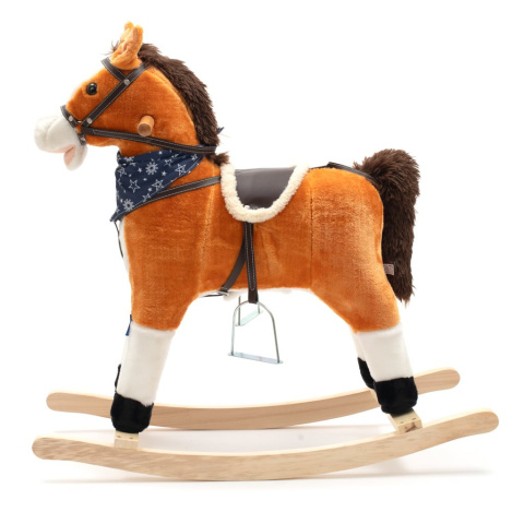 Konik na biegunach z melodią i apaszką Baby Mix Zeus 46435 12m+ Konik na biegunach z melodią i apaszką Baby Mix Zeus 46435 12m+