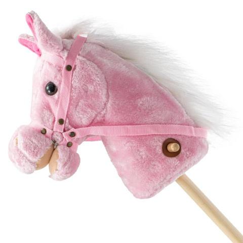 Hobby Horse z dźwiękiem i kółkami Rosie Baby Mix różowy 3l+ Hobby Horse z dźwiękiem i kółkami Rosie Baby Mix różowy 3l+