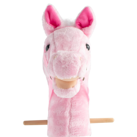 Hobby Horse z dźwiękiem i kółkami Rosie Baby Mix różowy 3l+ Hobby Horse z dźwiękiem i kółkami Rosie Baby Mix różowy 3l+