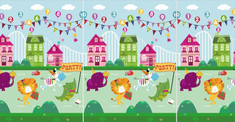 Składana piankowa mata kontrastowa 150x200cm Bocioland Party 0+ Składana piankowa mata kontrastowa 150x200cm Bocioland Party 0+