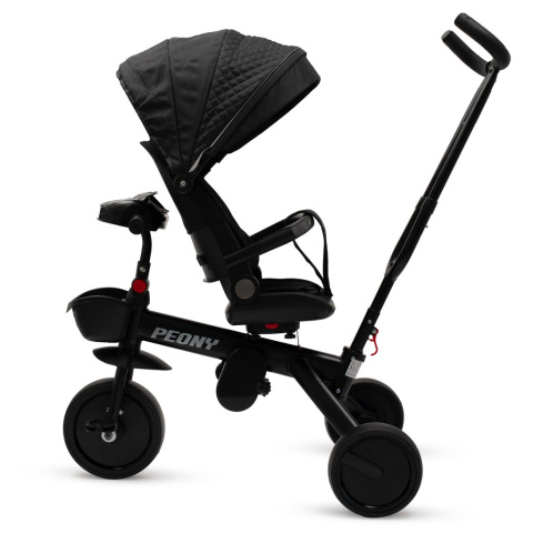 Dziecięcy trójkołowiec Baby Mix Peony EVA czarny 56314 12m+ Dziecięcy trójkołowiec Baby Mix Peony EVA czarny 56314 12m+