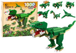 Klocki Konstrukcyjne Dinozaury 6w1 Lean Toys 1000 elementów 18319 6l+