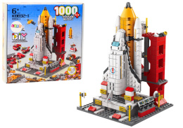 Klocki Konstrukcyjne Rakieta Kosmiczna 6w1 Lean Toys 1000 el. 6l+