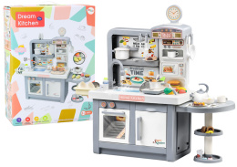 Kuchnia Marzeń Dla Dzieci Światła Dźwięki Para Lean Toys Szara 3l+