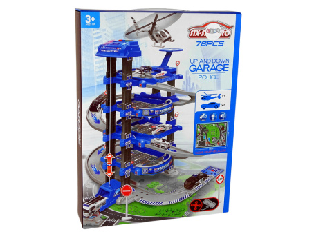 Policyjny Parking Czteropoziomowy Pojazdy Dźwięk Światła Lean Toys 3l+ Policyjny Parking Czteropoziomowy Pojazdy Dźwięk Światła Lean Toys 3l+