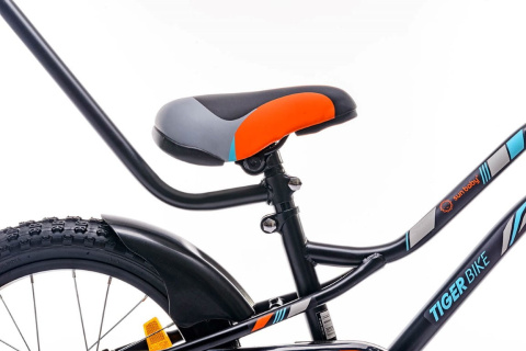 Rowerek dziecięcy Sun Baby Tiger Bike 16" czarny/pomarańczowy 4l+