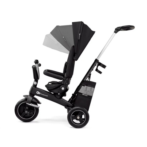 Rowerek trójkołowy 5w1 Kinderkraft EasyTwist Black 9m+