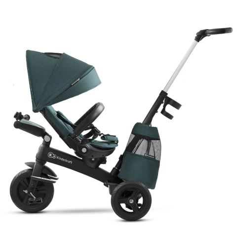 Rowerek trójkołowy 5w1 Kinderkraft EasyTwist Midnight Green 9m+