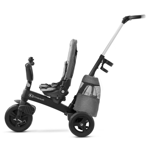 Rowerek trójkołowy 5w1 Kinderkraft EasyTwist Platinum Grey 9m+