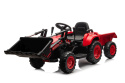 Traktor na akumulator z łyżką Lean Toys BW-X002A 13563 czerwony 3l+