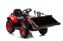 Traktor na akumulator z łyżką Lean Toys BW-X002A 13563 czerwony 3l+