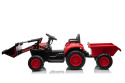 Traktor na akumulator z łyżką Lean Toys BW-X002A 13563 czerwony 3l+