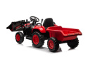 Traktor na akumulator z łyżką Lean Toys BW-X002A 13563 czerwony 3l+