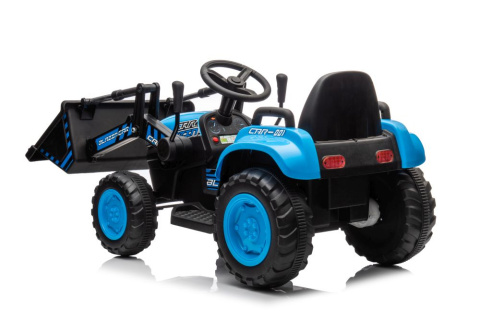 Traktor na akumulator z łyżką Lean Toys BW-X002A 13565 niebieski 3l+