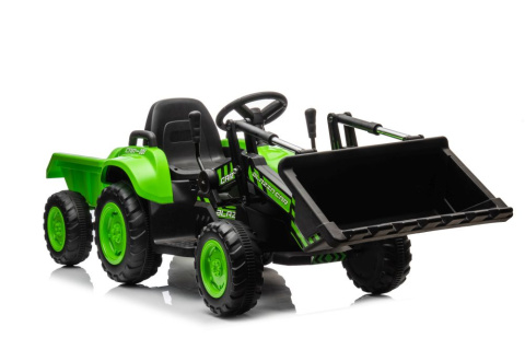 Traktor na akumulator z łyżką Lean Toys BW-X002A 13566 zielony 3l+