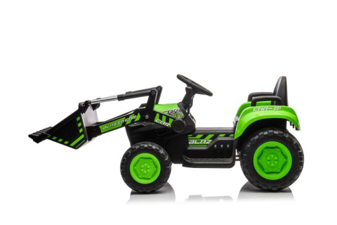 Traktor na akumulator z łyżką Lean Toys BW-X002A 13566 zielony 3l+
