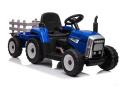 Traktor na akumulator z przyczepą Lean Toys XMX611 niebieski 3l+