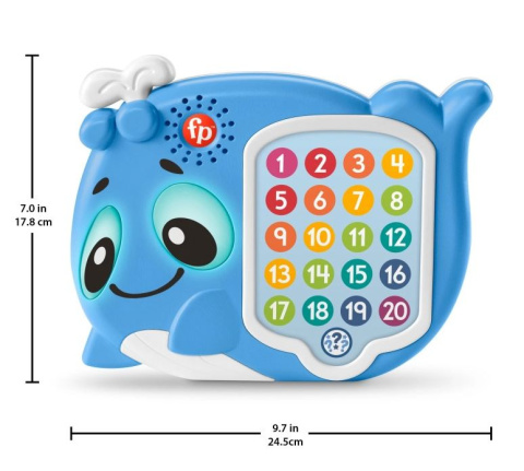 Zabawka Fisher Price Linkimals interaktywny Wieloryb HJR69 18m+ Zabawka Fisher Price Linkimals interaktywny Wieloryb HJR69 18m+