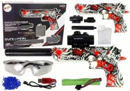 Zabawka Pistolet Elektryczny na Kulki Wodne Lean Toys 16011 14l+