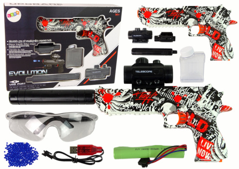 Zabawka Pistolet Elektryczny na Kulki Wodne Lean Toys 16011 14l+