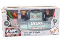Zestaw Kasa Sklepowa Produkty Skaner Koszyk Lean Toys 24 Elementy 3l+