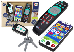 Zestaw Zabawek Pilot Kluczyki Telefon Światła Dźwięki Lean Toys 12m+