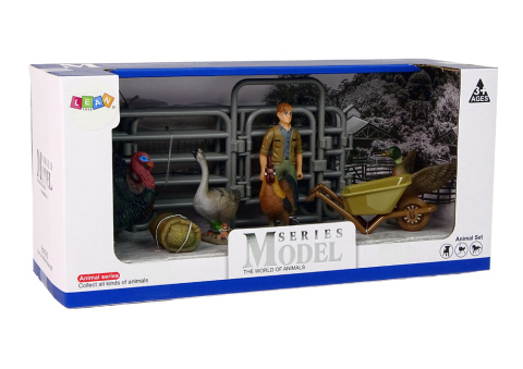 Duży Zestaw Figurek Farma Wieś Indyk Kura Kogut Lean Toys 12385 3l+ Duży Zestaw Figurek Farma Wieś Indyk Kura Kogut Lean Toys 12385 3l+