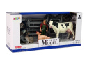 Duży Zestaw Figurek Wieś Farma Krowa Świnia Królik Lean Toys 12380 3l+