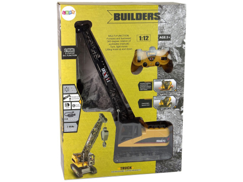 Dźwig Żuraw 1:12 Zdalnie Sterowany 2,4 GHz Lean Toys 11046 3l+ Dźwig Żuraw 1:12 Zdalnie Sterowany 2,4 GHz Lean Toys 11046 3l+