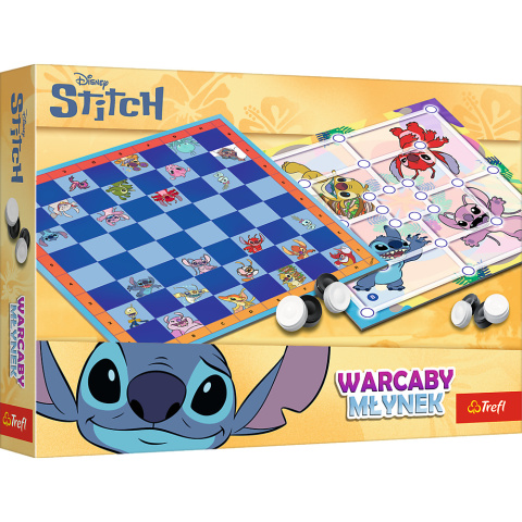 Gra Warcaby i Młynek Lilo and Stitch Trefl 02799 3l+ Gra Warcaby i Młynek Lilo and Stitch Trefl 02799 3l+