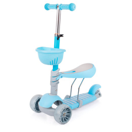 Hulajnoga balansowa z siedzeniem koła LED Top Kids 7440033 niebieska 3l+