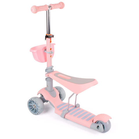 Hulajnoga balansowa z siedzeniem koła LED Top Kids 7440033 różowa 3l+