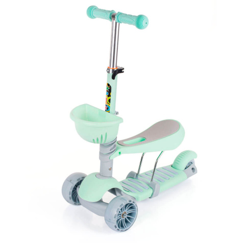 Hulajnoga balansowa z siedzeniem koła LED Top Kids 7440033 zielona 3l+