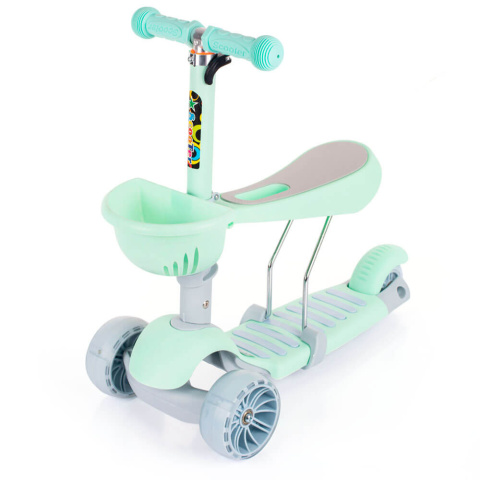 Hulajnoga balansowa z siedzeniem koła LED Top Kids 7440033 zielona 3l+