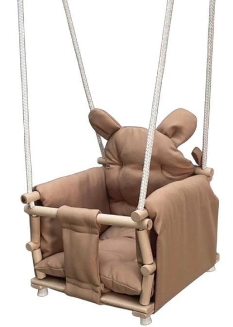 Huśtawka dreawniana głęboka z materacem 3toysm H13 45 x 34 x 35 cm 3l+