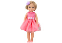 Lalka Różowa Sukienka Spinka Szczotka Lean Toys 38cm 18172 3l+