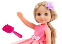 Lalka Różowa Sukienka Spinka Szczotka Lean Toys 38cm 18172 3l+