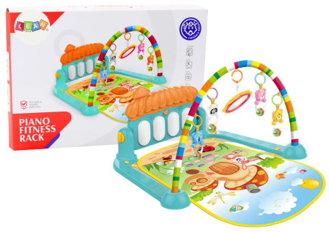 Mata Gimnastyczna Dla Niemowląt Edukacyjne Dźwięki Lean Toys 18005 0+