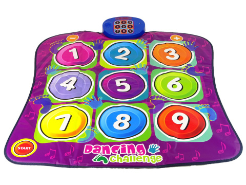 Mata do Tańczenia Grająca Kolorowa Światła Muzyka Lean Toys 15620 3l+ Mata do Tańczenia Grająca Kolorowa Światła Muzyka Lean Toys 15620 3l+