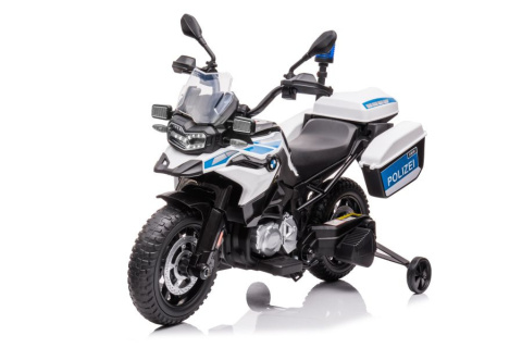 Motor na akumulator Policyjny Lean Toys JT5002B Biały 11951 3l+