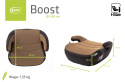 Podstawka samochodowa 125-150 cm 4Baby Boost Mokka i-Size